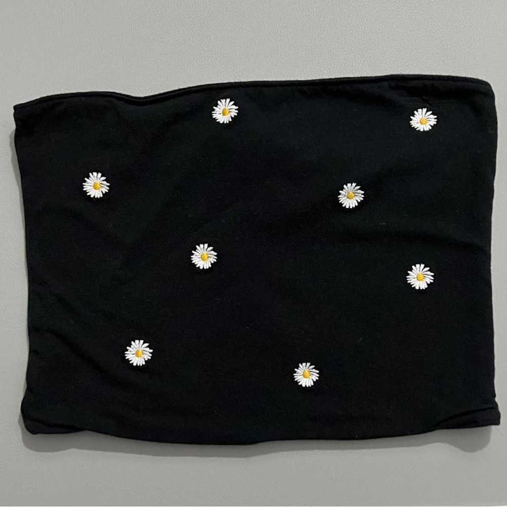 Hollister Daisy Pattern Tube Top M